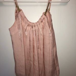 Shiny light pink tank